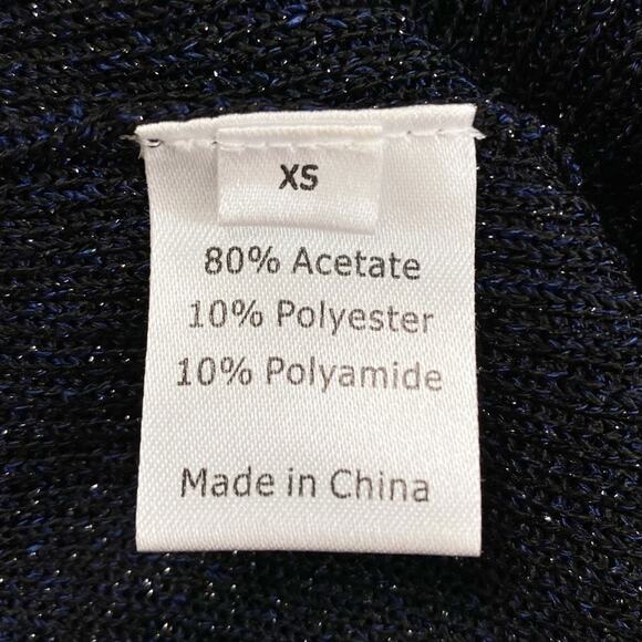 La Ligne Mel Two-Tone Metallic Ribbed Knit Dress - Picture 8 of 8